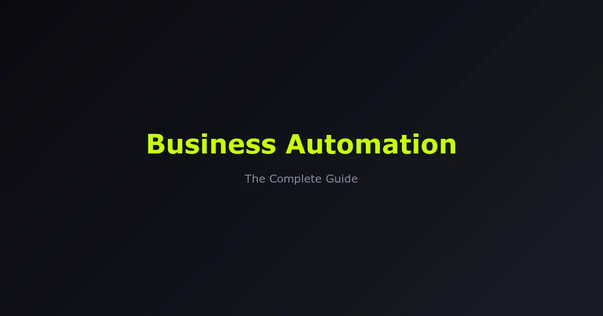 What Is Business Automation (2026)